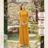Áo dài nhung truyền thống may sẵn cho quý bà - Sang trọng, giảm giá 305.000 VND 6