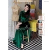 Áo dài nhung xanh rêu Chaang ADC526 may sẵn, vải co giãn, form đẹp sang trọng – 368.436₫ 4