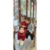 Áo dài ren đỏ bé gái 10-28kg kèm bờm xinh size dưới 130cm, thiết kế tinh tế, giảm giá 135.000đ 7