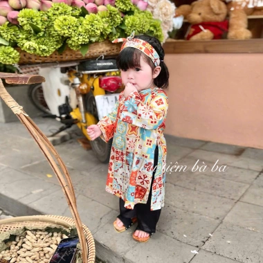 Áo dài Sài Gòn Cô Ba cho bé gái thiết kế lễ Tết, Trung Thu chỉ 155k giảm giá 3 Áo dài Sài Gòn Cô Ba cho bé gái thiết kế lễ Tết, Trung Thu chỉ 155k giảm giá 3
