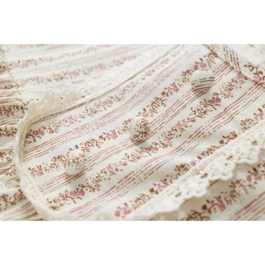 Áo dài tay bo bé gái thu đông, cotton mềm mại, hoa nhí K2.230.216 – 178.000₫
