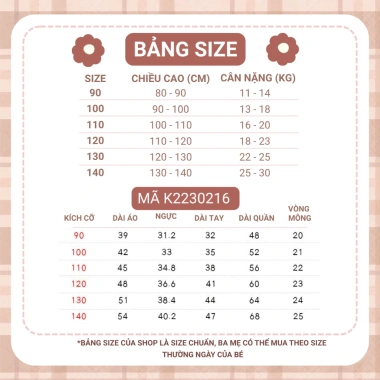 Áo dài tay bo bé gái thu đông, cotton mềm mại, hoa nhí K2.230.216 – 178.000₫