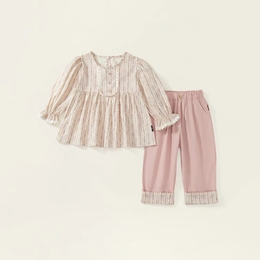 Áo dài tay bo bé gái thu đông, cotton mềm mại, hoa nhí K2.230.216 – 178.000₫