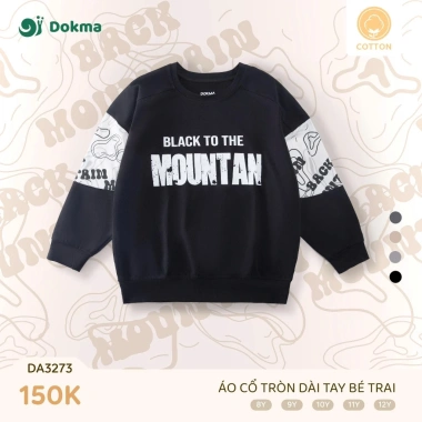 Áo Dài Tay Cotton Bé 21-42kg In Hình Thời Trang - Mã DA3.273/DA2.403/DA3.094/DA3.294 Giá 139k 4