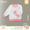Áo Dài Tay Cotton Bé Gái 9-13kg Nhún Bèo, Hoạ Tiết Dễ Thương - Dokma DA3.132 DA1.717 2