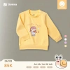Áo Dài Tay Cotton Bé Gái 9-13kg Nhún Bèo, Hoạ Tiết Dễ Thương - Dokma DA3.132 DA1.717 4