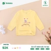 Áo Dài Tay Cotton Bé Gái 9-13kg Nhún Bèo, Hoạ Tiết Dễ Thương - Dokma DA3.132 DA1.717 7