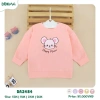 Áo Dài Tay Cotton Bé Gái 9-13kg Nhún Bèo, Hoạ Tiết Dễ Thương - Dokma DA3.132 DA1.717 9
