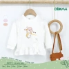 Áo Dài Tay Cotton Bé Gái 9-13kg Nhún Bèo, Hoạ Tiết Dễ Thương - Dokma DA3.132 DA1.717 10