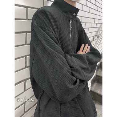 Áo dài tay Starlord High Neck Jacket cổ cao, kéo zip ngôi sao, độn vai - 299.000₫ 6