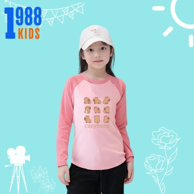 Áo dài tay thu đông Capybara bé gái size 15-38kg - Áo phông cotton dài tay nhiều màu mã TED133 giá ưu đãi 78.500 VND 8