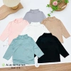 Áo dài tay thun lạnh cao cổ cho bé trai bé gái thu đông giữ nhiệt mềm mịn co dãn giá 29.900đ đồ trẻ em