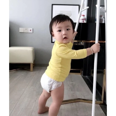 Áo dài tay thun lạnh cao cổ cho bé trai bé gái thu đông giữ nhiệt mềm mịn co dãn giá 29.900đ đồ trẻ em 4