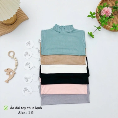 Áo dài tay thun lạnh cao cổ cho bé trai bé gái thu đông giữ nhiệt mềm mịn co dãn giá 29.900đ đồ trẻ em 6