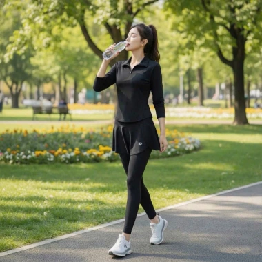 Áo dài tay và quần váy Pickleball nữ Mix thể thao Golf Tennis giá ưu đãi 289k