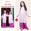 Áo Dài Tết 2.026 Bé Gái Hồng Phấn Gấm Nguyệt Cúc Dệt Nổi Set Dễ Thương Giá 249.000đ