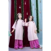 Áo Dài Tết 2.026 Bé Gái Hồng Phấn Gấm Nguyệt Cúc Dệt Nổi Set Dễ Thương Giá 249.000đ 3