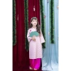 Áo Dài Tết 2.026 Bé Gái Hồng Phấn Gấm Nguyệt Cúc Dệt Nổi Set Dễ Thương Giá 249.000đ 9