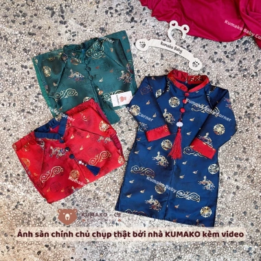 Áo Dài Tết 2.026 Bé Trai 1,5-7 tuổi Gấm 2 Lớp Kèm Móc Treo minibebe - Giá 263.638₫ 8 Áo Dài Tết 2.026 Bé Trai 1,5-7 tuổi Gấm 2 Lớp Kèm Móc Treo minibebe - Giá 263.638₫ 8