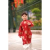 Áo dài tết An Khang đỏ cho anh em và trẻ em, chất Tafta mềm mịn, đủ size, giảm còn 205.000₫ 3