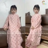 Áo dài Tết bé gái 2.026 cách tân sang chảnh vải kim sa hoa 4 cánh thiết kế tinh tế đẹp mắt - 109.000đ 8
