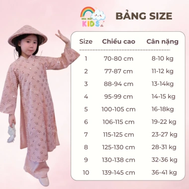 Áo dài Tết bé gái 2.026 cách tân sang chảnh vải kim sa hoa 4 cánh thiết kế tinh tế đẹp mắt - 109.000đ