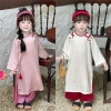 Áo Dài Tết Bé Gái Cách Tân Lụa Gấm Nơ Cúc Dáng Rộng - Tặng Bờm, Giá 212.900 VND 8