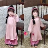 Áo Dài Tết Bé Gái Cách Tân Lụa Gấm Nơ Cúc Dáng Rộng - Tặng Bờm, Giá 212.900 VND 10