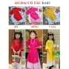 Áo dài tết bé gái cổ trụ truyền thống DA03 lụa gấm cao cấp, cách tân, khuyến mại 20% - Chỉ 129.000₫ 5