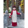 Áo dài Tết bé gái Minh Hy chính hãng, cúc chi nhung tex mềm, xinh đẹp lung linh size 90-160, quà Tết lý tưởng, giảm còn 280.000đ 5