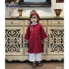 Áo Dài Tết Bé Gái Size 8-28kg Phối Nơ, Họa Tiết In Chìm - Tặng Khăn, Giá 385.000
