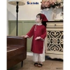 Áo Dài Tết Bé Gái Size 8-28kg Phối Nơ, Họa Tiết In Chìm - Tặng Khăn, Giá 385.000 3