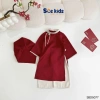Áo Dài Tết Bé Gái Size 8-28kg Phối Nơ, Họa Tiết In Chìm - Tặng Khăn, Giá 385.000 10