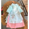 Áo Dài Tết bé gái size lẻ thêu họa tiết đẹp, giảm còn 245.000 VNĐ