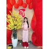 Áo Dài Tết Bé Gái Size Lớn 25-45kg Áo gấm, Quần lụa satin cao cấp, giảm giá 270k