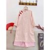 Áo Dài Tết Bé Gái Size Lớn 25-45kg Áo gấm, Quần lụa satin cao cấp, giảm giá 270k 8