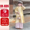 Áo Dài Tết Bé Gái Vải Lụa Vàng Ánh Kim Cao Cấp - Set Truyền Thống OH KIDS OH43