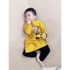 Áo dài tết bé trai 2 màu đỏ vàng họa tiết dân gian, phom đứng, dáng xinh, giá 150.000₫ 2