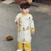 Áo dài Tết bé trai, bé gái cách tân 3D lụa chất kèm khăn đội đầu - Giảm 189k 5
