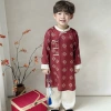 Áo Dài Tết Bé Trai CELINA BT6 Cách Tân Lụa Gấm Mềm Mịn Kèm Quần Giá 299.000 VNĐ 8