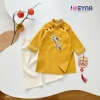 Áo Dài Tết Bé Trai JOEYNA Thêu Hạc Nổi Bật, chất liệu cao cấp mềm mại, size 8‑24kg, giảm giá 355k 9