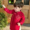 Áo Dài Tết Bé Trai KimchiBaby Vải Nhung Lì Cao Cấp Cách Tân AD26 11-30KG Không Kèm Quần - 119.900₫ 7