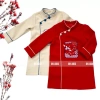 Áo dài tết bé trai màu đỏ kem thêu hạc mẫu OH KIDS OH25 - Giá 175.000 VND 3
