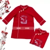 Áo dài tết bé trai màu đỏ kem thêu hạc mẫu OH KIDS OH25 - Giá 175.000 VND 4