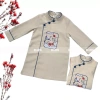 Áo dài tết bé trai màu đỏ kem thêu hạc mẫu OH KIDS OH25 - Giá 175.000 VND 5