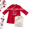 Áo dài tết bé trai màu đỏ kem thêu hạc mẫu OH KIDS OH25 - Giá 175.000 VND 7