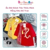 Áo dài tết bé trai thêu rồng bay lên nhung xịn Giá 150.000 giảm từ 184.500