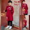 Áo dài tết cách tân Econice 2.025 cho bé trai, bé gái, size 4-12 tuổi, chỉ 309.000đ 2