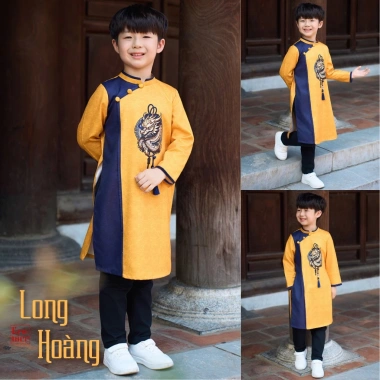 Áo dài tết cách tân Econice 2.025 cho bé trai, bé gái, size 4-12 tuổi, chỉ 309.000đ 10 Áo dài tết cách tân Econice 2.025 cho bé trai, bé gái, size 4-12 tuổi, chỉ 309.000đ 10