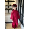 Áo Dài Tết Cách Tân Gấm Hoa Đỏ cho Bé Gái 10-30kg - Giảm còn 225k 2
